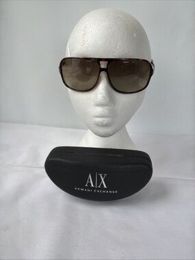 Armani Exchange Double Bridge Aviator W/Tortoise Shell Frame W/Case